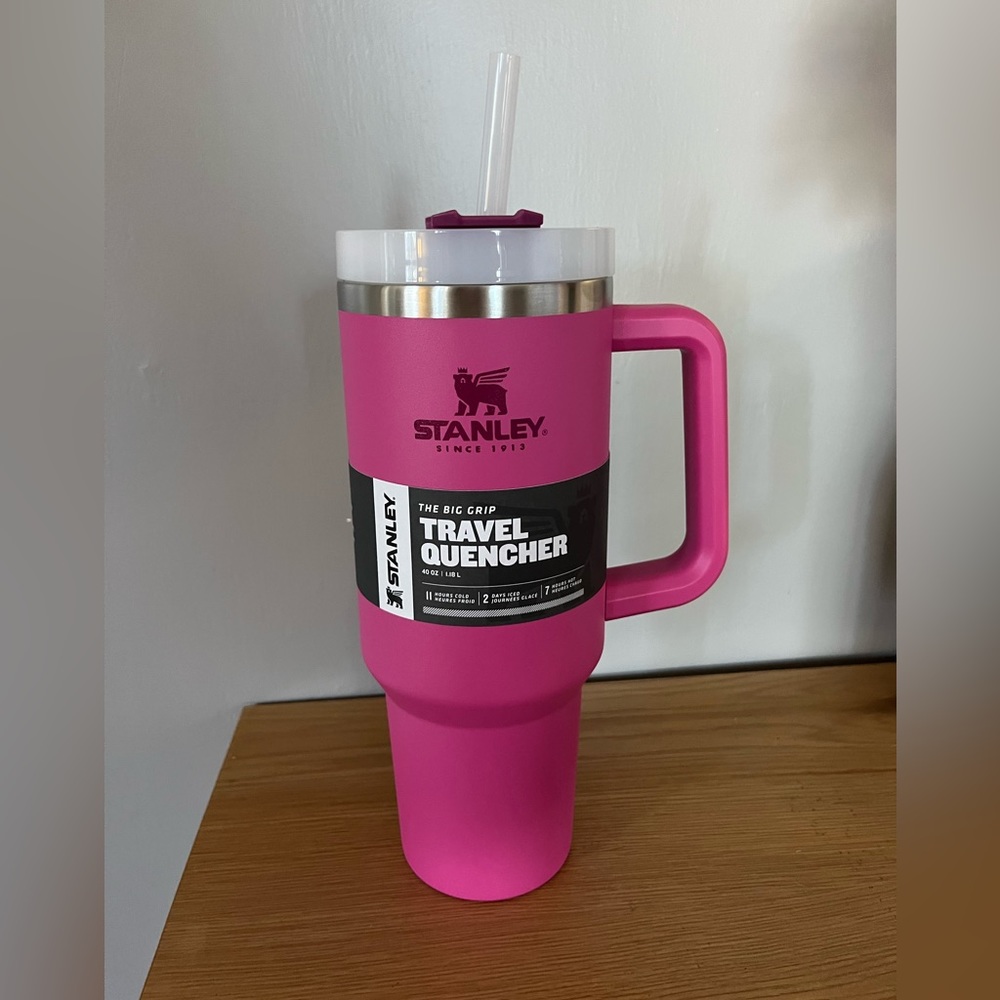 40oz Stanley Tumbler with Handle - Azalea